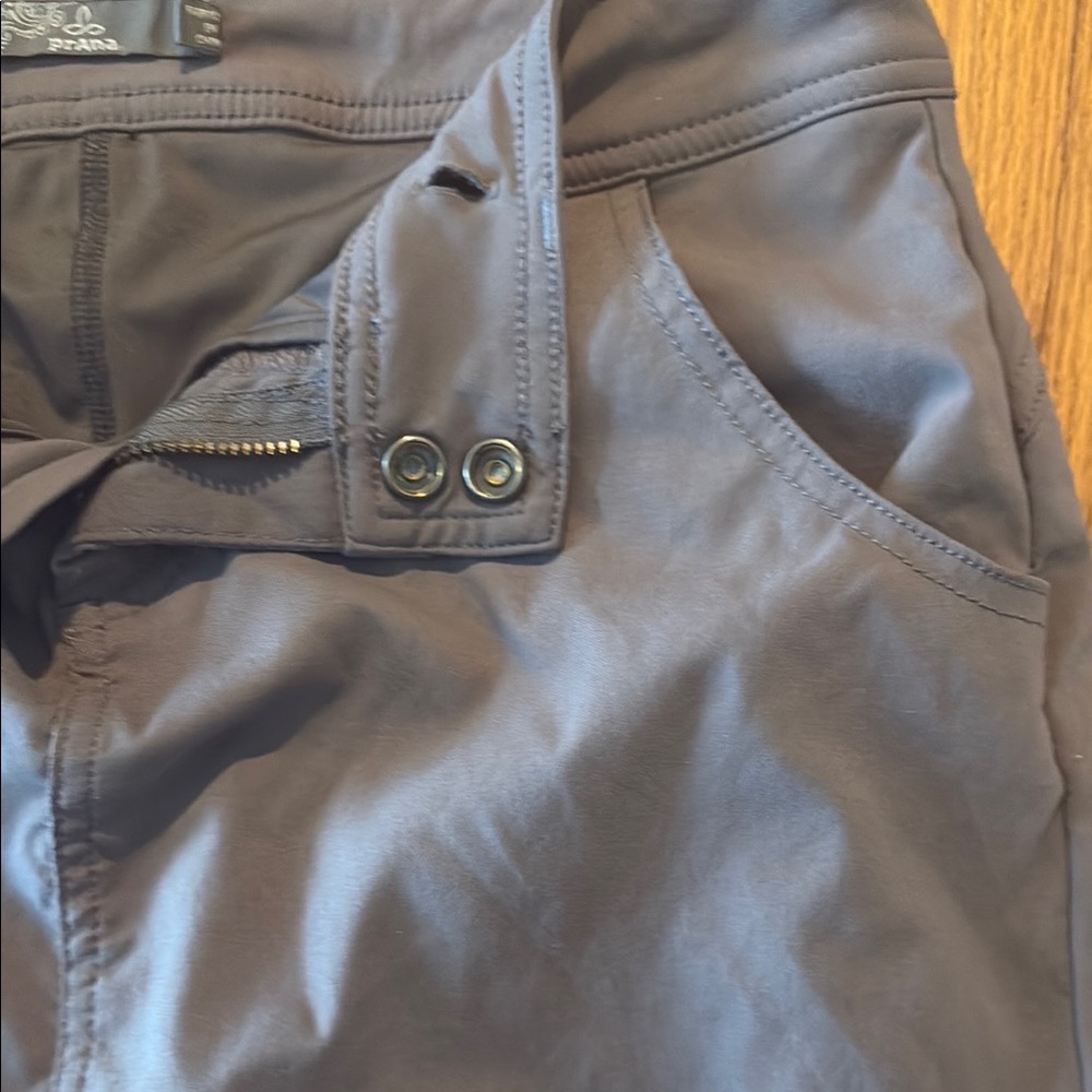Prana Charcoal Skort with button accents - Picture 3 of 5